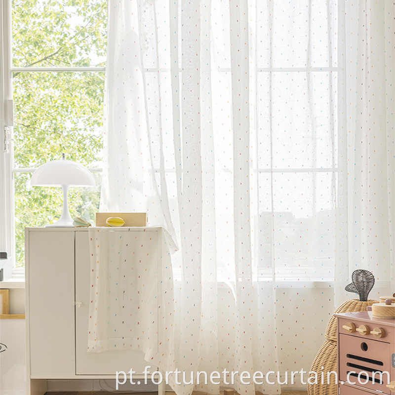 Summer light breathable Tulle Curtains